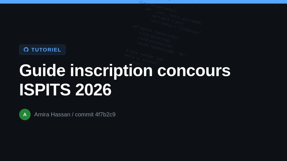 Guide Complet : Comment S’inscrire au Concours ISPITS 2026-2027 sur ispits.sante.gov.ma